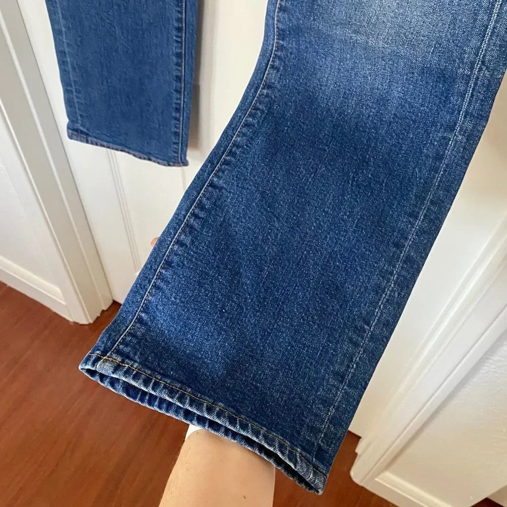 Madewell Women’s Cruiser Straight Crop Wide Leg Jeans 27 - Picture 8 of 11